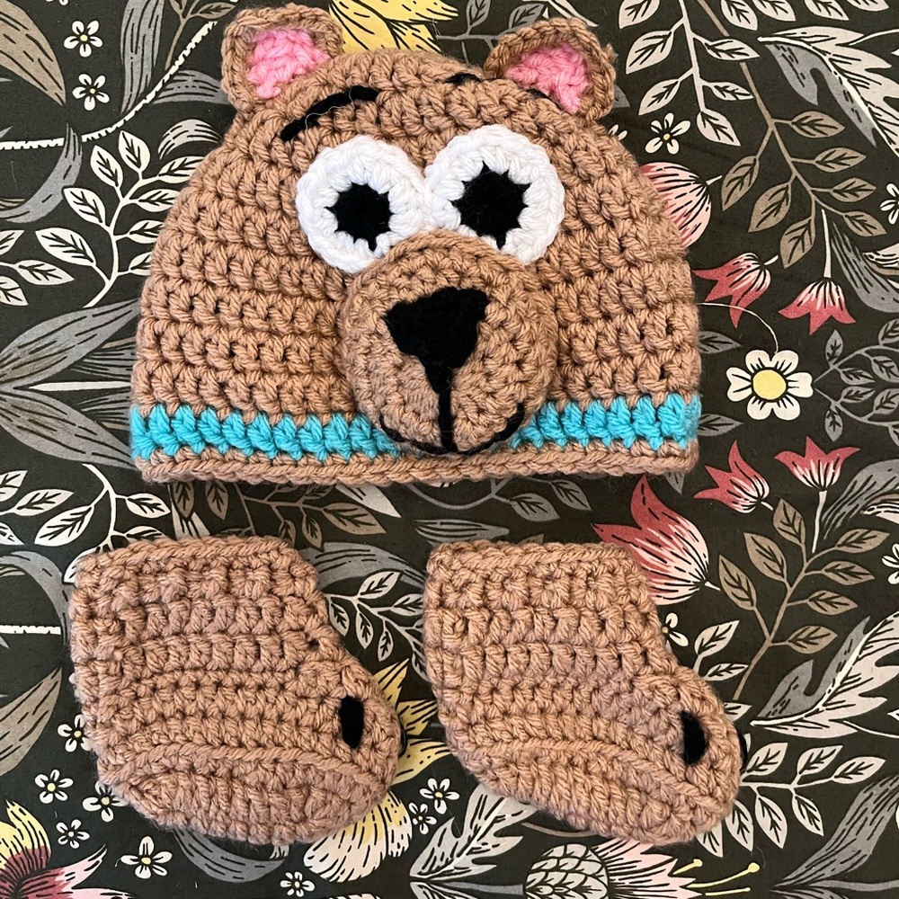 Newborn Scooby Doo Crochet Hat